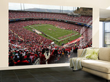 Falcons 49ers Football: San Francisco, CA - Candlestick Park Wall Mural – Large by George Nikitin