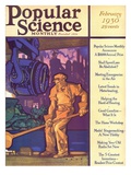 Front Cover of Popular Science Magazine: February 1, 1930 Plakater Front Cover of Popular Science Magazine: February 1, 1930 Plakater
