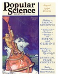 Front Cover of Popular Science Magazine: August 1, 1930 Art
