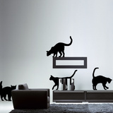 The Cats-Medium-Black wandtattoos