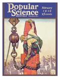 Front Cover of Popular Science Magazine: February 1, 1929 Posters