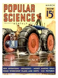 Front cover of Popular Science Magazine: March 1, 1930 Poster