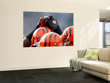 Bengals Chargers Football : San Diego, CA - Cincinnati Bengals Players Huddle Wall Mural by Lenny Ignelzi