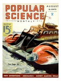 Front cover of Popular Science Magazine: August 1, 1930 Poster