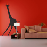 The Giraffe-Medium-Black Autocollant mural