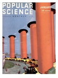 Front Cover of Popular Science Magazine: January 1, 1872 Affiches