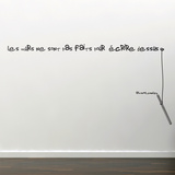The Walls are Not Done-Medium-Black Autocollant mural