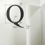 Q by HMC-Black Wall Decal