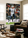 Britain Patriots Buccaneers Football: London,  - Tom Brady Wandgemälde von Stephan Savoia