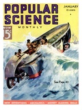 Front Cover of Popular Science Magazine: January 1, 1930 Pósters Front Cover of Popular Science Magazine: January 1, 1930 Pósters