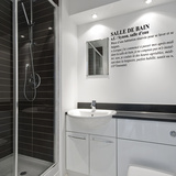 Definition Bathroom-Medium-Black Wall Decal