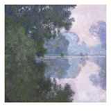 Matin sur la Seine près de Giverny Reproduction procédé giclée par Claude Monet