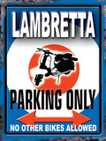 Lambretta Parking Only Plakietka emaliowana