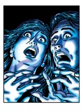 Horrified Couple Lámina giclée