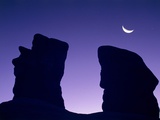 Rock formation in Devil's Garden at night Photographic Print by Frank Lukasseck