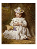 Primroses and Bluebells Giclee Print by Samuel Sidley