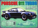 Porsche 911 Plaque en métal