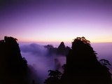 Mountaintops and Clouds at Twilight Photographic Print by Frank Krahmer