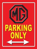 MG Parking Only Plakietka emaliowana