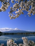 Japan: Mount Fuji and Lake Kawaguchi Fotoprint van José Fuste Raga Japan: Mount Fuji and Lake Kawaguchi Fotoprint van José Fuste Raga