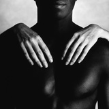 Woman's Hands Touching Man's Body Photographic Print by Blasius Erlinger
