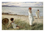 After the Swim at Hornbaek Beach, Denmark Giclee Print by Paul Fischer