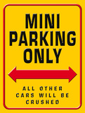 Mini Parking Only Plakietka emaliowana