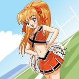 Anime Cheerleader Fotografisk trykk av Harry Briggs