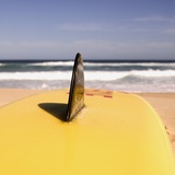 Lifeguard's Surfboard on Beach Photographic Print by Sam Diephuis