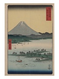 Pine Beach at Miho in Suruga Giclee Print by Ando Hiroshige