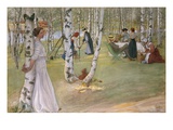 Breakfast in the Open Giclee Print by Carl Larsson