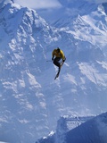 Skier Performing Tailgrab During Jump Photographic Print by Chase Jarvis