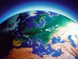 Earth atmosphere, ozone layer, computer graphic Fotografisk trykk av G. Baden Earth atmosphere, ozone layer, computer graphic Fotografisk trykk av G. Baden