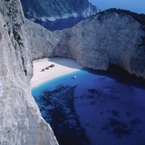 Bay with Ship Wreck on Zakynthos, Greece Fotografisk trykk av Volkmar Brockhaus Bay with Ship Wreck on Zakynthos, Greece Fotografisk trykk av Volkmar Brockhaus