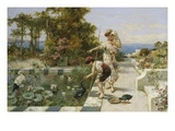 Feeding the Ibis at Corsica Reproduction procédé giclée par William Stephen Coleman