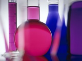 Beakers filled with liquid Photographic Print by Frithjof Hirdes