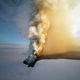 Eruption of Grimsfjall Volcano Photographic Print