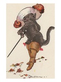 Illustration of Puss in Boots by Eulalie Giclee Print