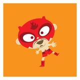 Rojo Standing On One Foot Giclee Print