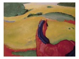 Horse in a Landscape Giclee Print by Franz Marc