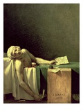 The Death of Marat reproduction procédé giclée par Jacques-Louis David