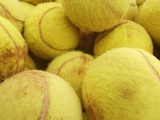 Tennis balls Photographic Print by Gregor Schuster