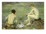 Three Companions Giclee Print by Henry Scott Tuke