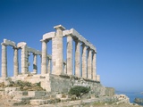 Poseidon Temple in the Sounion National Park, Greece, Attica Photographic Print by Rainer Hackenberg
