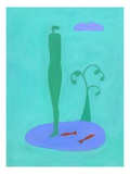 Nofish Giclee-trykk av Marie Bertrand