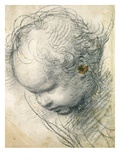 Head of a Cherub Giclee Print by Raphael 