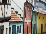 Golden Lane Inside Prague Castle Walls Photographic Print by William Manning
