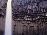 Iceland, Skaftafjell National Park, Svartifoss Waterfall Photographic Print by W. Krecichwost