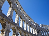 Roman Amphitheater in Pula Photographic Print by William Manning