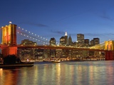 Brooklyn Bridge and East River Photographic Print by Alan Schein